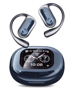 KOSERNT AI Translation Earbuds, Bluetooth 5.4 OWS Headphones with LCD Touch Screen, Real-Time Translator for 144 Languages & Accents, Perfect for Travel, Business & Learning, Royal Blue